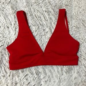 Bright red, size M and it's from Shein, never been used